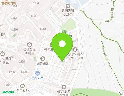 36-29 Saeteo-ro 12beon-gil, Gwangmyeong-si, Gyeonggi-do, Republic of Korea Map