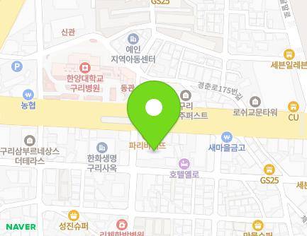 7 Gyeongchun-ro 162beon-gil, Guri-si, Gyeonggi-do, Republic of Korea Map