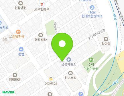 37 Gunpo-ro 683beon-gil, Gunpo-si, Gyeonggi-do, Republic of Korea Map