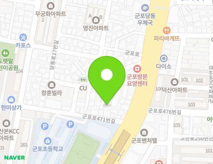 13-11 Gunpo-ro 485beon-gil, Gunpo-si, Gyeonggi-do, Republic of Korea Map
