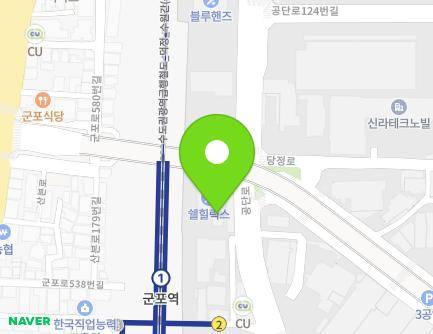 105 Gongdan-ro, Gunpo-si, Gyeonggi-do, Republic of Korea Map