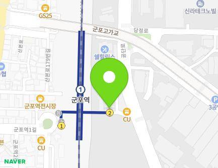 93-7 Gongdan-ro, Gunpo-si, Gyeonggi-do, Republic of Korea Map