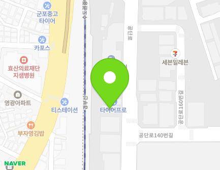 143 Gongdan-ro, Gunpo-si, Gyeonggi-do, Republic of Korea Map