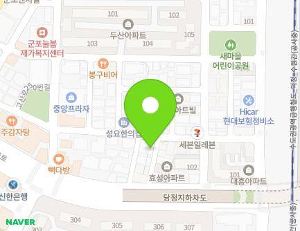 236-9 Gosan-ro, Gunpo-si, Gyeonggi-do, Republic of Korea Map