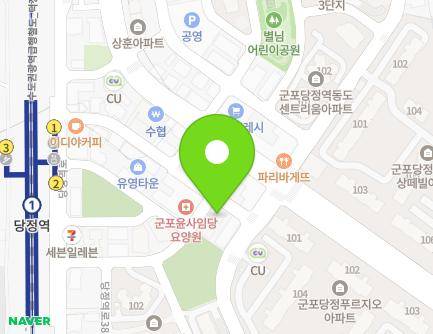 16 Dangjeongyeok-ro 76beon-gil, Gunpo-si, Gyeonggi-do, Republic of Korea Map