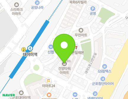 8-1 Daeya 1-ro 22beon-gil, Gunpo-si, Gyeonggi-do, Republic of Korea Map