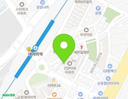 8-3 Daeya 1-ro 22beon-gil, Gunpo-si, Gyeonggi-do, Republic of Korea Map