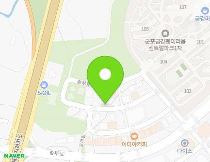 7-22 Songbu-ro 33beon-gil, Gunpo-si, Gyeonggi-do, Republic of Korea Map