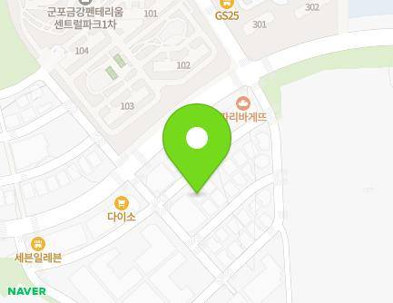 3-10 Songbu-ro 34beon-gil, Gunpo-si, Gyeonggi-do, Republic of Korea Map