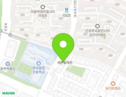 3-7 Songbu-ro 273beonan-gil, Gunpo-si, Gyeonggi-do, Republic of Korea Map