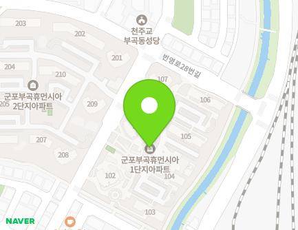 30 Songbu-ro 291beon-gil, Gunpo-si, Gyeonggi-do, Republic of Korea Map