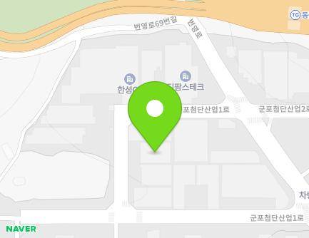 34 Gunpocheomdansaneop 1-ro, Gunpo-si, Gyeonggi-do, Republic of Korea Map