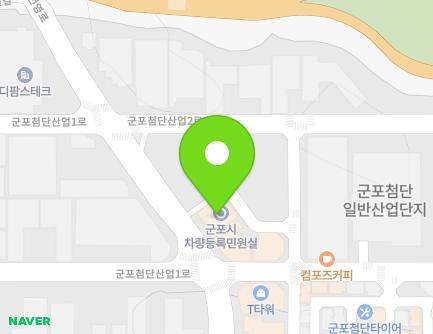 44 Beonyeong-ro, Gunpo-si, Gyeonggi-do, Republic of Korea Map