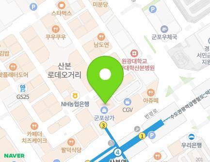 13 Sanbon-ro 323beon-gil, Gunpo-si, Gyeonggi-do, Republic of Korea Map