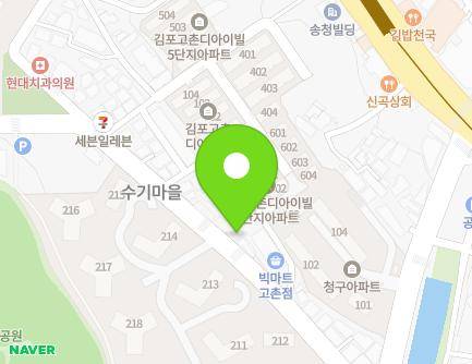 36 Inhyang-ro 24beon-gil, Gochon-eup, Gimpo-si, Gyeonggi-do, Republic of Korea Map