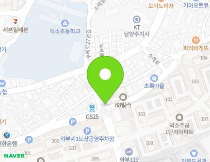 31 Deokso-ro 97beon-gil, Wabu-eup, Namyangju-si, Gyeonggi-do, Republic of Korea Map