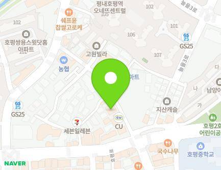 7 Hopyeong-ro 67beon-gil, Namyangju-si, Gyeonggi-do, Republic of Korea Map
