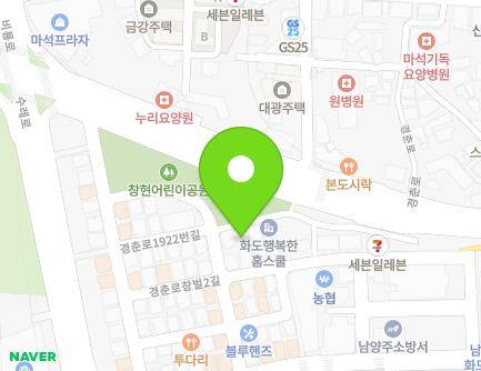 11-22 Gyeongchun-ro 1922beon-gil, Hwado-eup, Namyangju-si, Gyeonggi-do, Republic of Korea Map