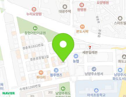 19-29 Gyeongchun-ro 1922beon-gil, Hwado-eup, Namyangju-si, Gyeonggi-do, Republic of Korea Map