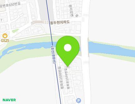 65 Pyeonghwa-ro 2607beon-gil, Dongducheon-si, Gyeonggi-do, Republic of Korea Map