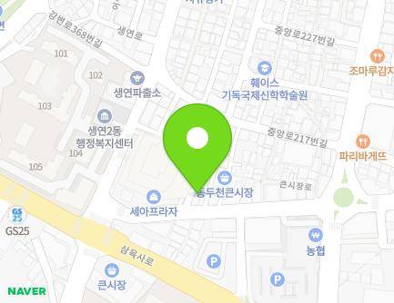 62 Keunsijang-ro, Dongducheon-si, Gyeonggi-do, Republic of Korea Map