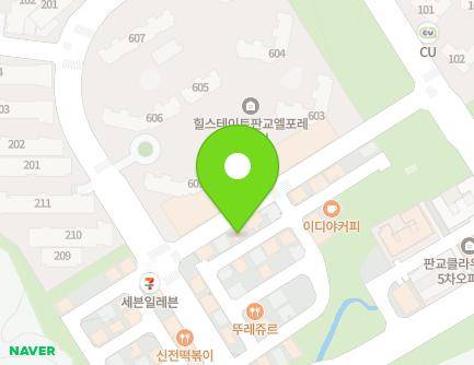 16-8 Pangyodaejang-ro 7-gil, Bundang-gu, Seongnam-si, Gyeonggi-do, Republic of Korea Map