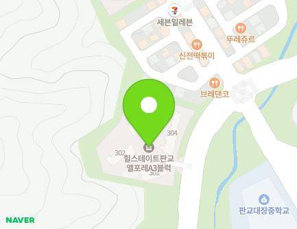 117 Pangyodaejang-ro, Bundang-gu, Seongnam-si, Gyeonggi-do, Republic of Korea Map