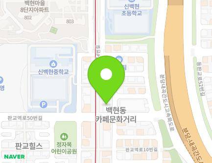 20 Pangyoyeok-ro 14beon-gil, Bundang-gu, Seongnam-si, Gyeonggi-do, Republic of Korea Map