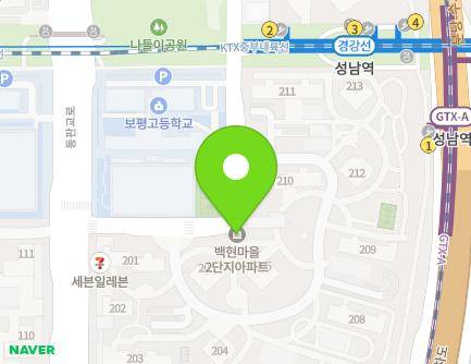 122 Dongpangyo-ro, Bundang-gu, Seongnam-si, Gyeonggi-do, Republic of Korea Map