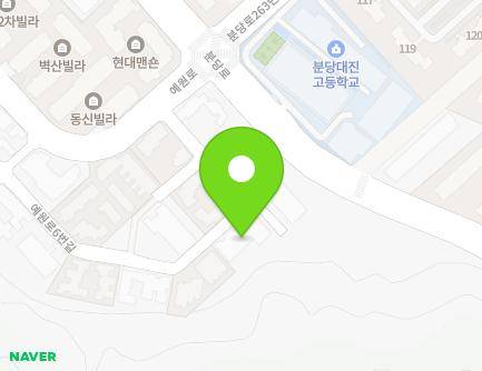 58 Yewon-ro 6beon-gil, Bundang-gu, Seongnam-si, Gyeonggi-do, Republic of Korea Map