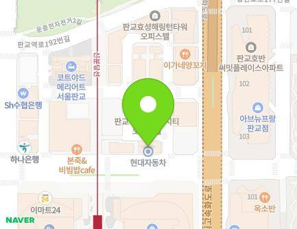 41 Daewangpangyo-ro 606beon-gil, Bundang-gu, Seongnam-si, Gyeonggi-do, Republic of Korea Map