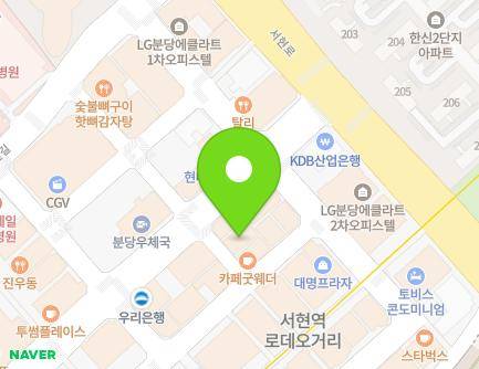 352 Hwangsaeul-ro, Bundang-gu, Seongnam-si, Gyeonggi-do, Republic of Korea Map