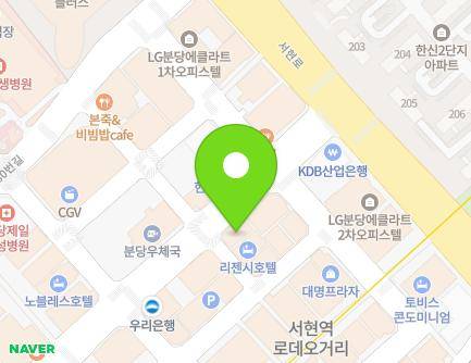 354 Hwangsaeul-ro, Bundang-gu, Seongnam-si, Gyeonggi-do, Republic of Korea Map
