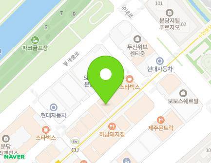 10-9 Hwangsaeul-ro 258beon-gil, Bundang-gu, Seongnam-si, Gyeonggi-do, Republic of Korea Map