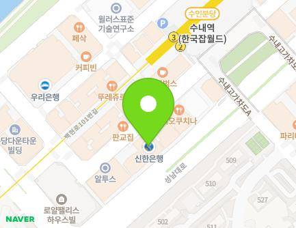 28 Hwangsaeul-ro 200beon-gil, Bundang-gu, Seongnam-si, Gyeonggi-do, Republic of Korea Map