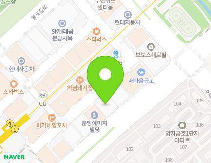 29 Hwangsaeul-ro 258beon-gil, Bundang-gu, Seongnam-si, Gyeonggi-do, Republic of Korea Map