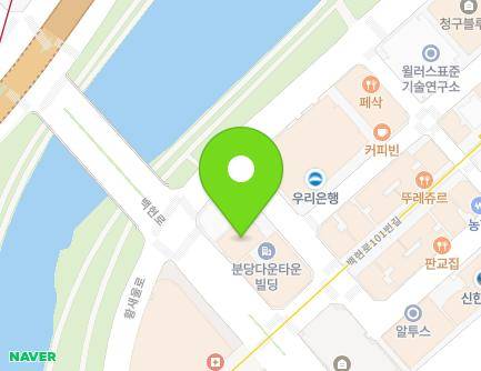 93 Baekhyeon-ro, Bundang-gu, Seongnam-si, Gyeonggi-do, Republic of Korea Map