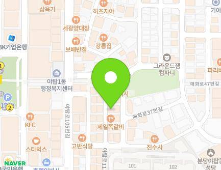 20 Yatap-ro 111beon-gil, Bundang-gu, Seongnam-si, Gyeonggi-do, Republic of Korea Map