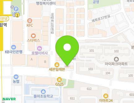 5-1 Yatap-ro 111beon-gil, Bundang-gu, Seongnam-si, Gyeonggi-do, Republic of Korea Map