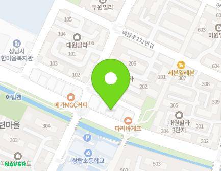 249 Yatap-ro, Bundang-gu, Seongnam-si, Gyeonggi-do, Republic of Korea Map