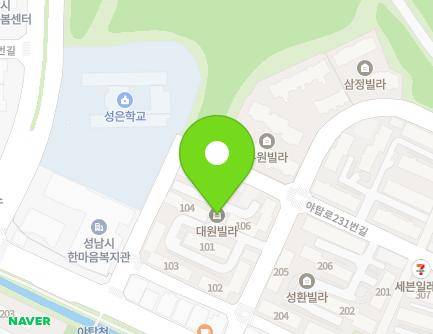11 Yatap-ro 245beon-gil, Bundang-gu, Seongnam-si, Gyeonggi-do, Republic of Korea Map