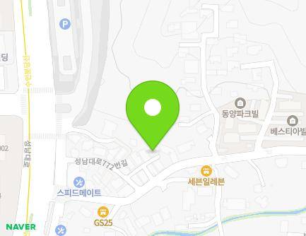 11-5 Seongnam-daero 772beon-gil, Bundang-gu, Seongnam-si, Gyeonggi-do, Republic of Korea Map