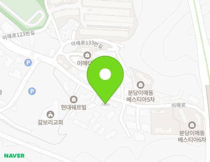 148 Imae-ro, Bundang-gu, Seongnam-si, Gyeonggi-do, Republic of Korea Map