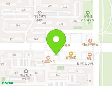 434 Pangyo-ro, Bundang-gu, Seongnam-si, Gyeonggi-do, Republic of Korea Map