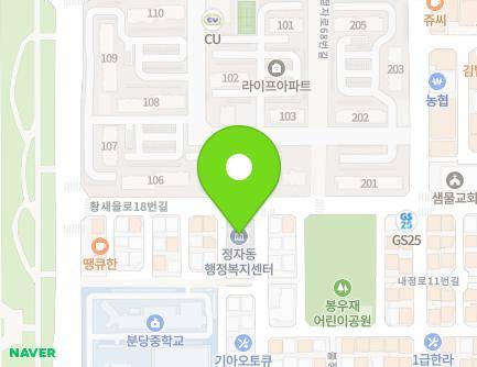 14 Hwangsaeul-ro 18beon-gil, Bundang-gu, Seongnam-si, Gyeonggi-do, Republic of Korea
