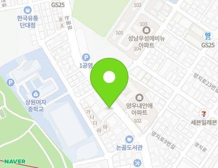 31 Nongol-ro, Sujeong-gu, Seongnam-si, Gyeonggi-do, Republic of Korea Map