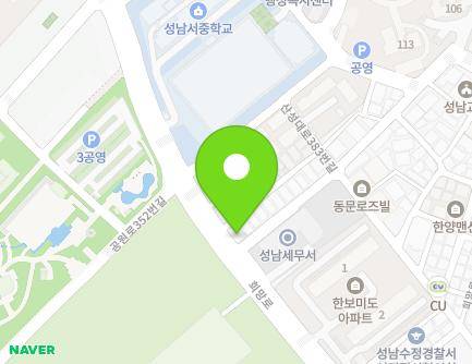 482 Huimang-ro, Sujeong-gu, Seongnam-si, Gyeonggi-do, Republic of Korea Map