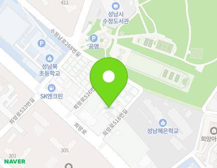 5-4 Huimang-ro 518beon-gil, Sujeong-gu, Seongnam-si, Gyeonggi-do, Republic of Korea Map