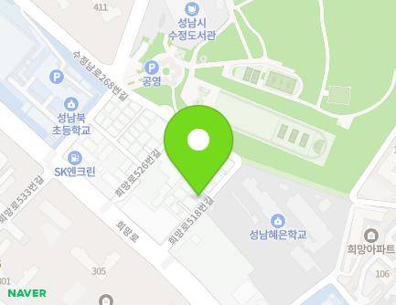 7 Huimang-ro 518beon-gil, Sujeong-gu, Seongnam-si, Gyeonggi-do, Republic of Korea Map
