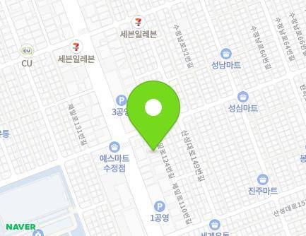 6-6 Jeil-ro 124beon-gil, Sujeong-gu, Seongnam-si, Gyeonggi-do, Republic of Korea Map